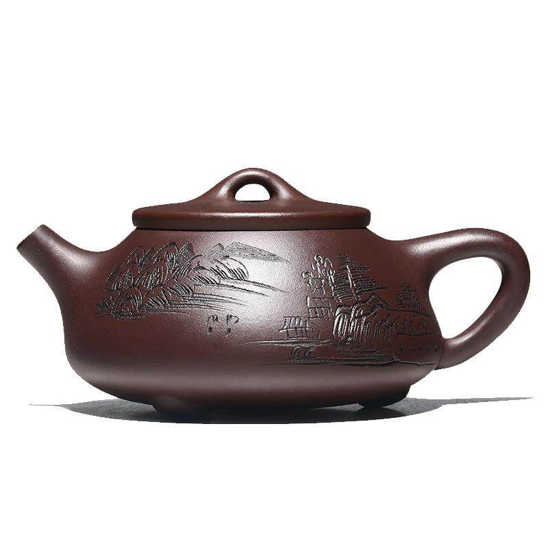 宜兴紫砂壶名家石瓢壶纯全手工大小容量泡茶壶家用茶具套装2