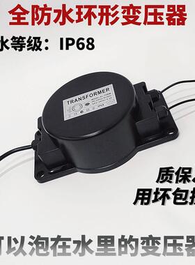 跨境全防水环形变压器led电源地埋灯水底灯灌胶交流输出AC24V12V