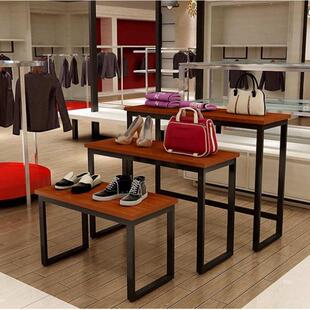 展示架花店流水服装 架台商货架展示台 店橱窗高低中岛桌包包台场鞋