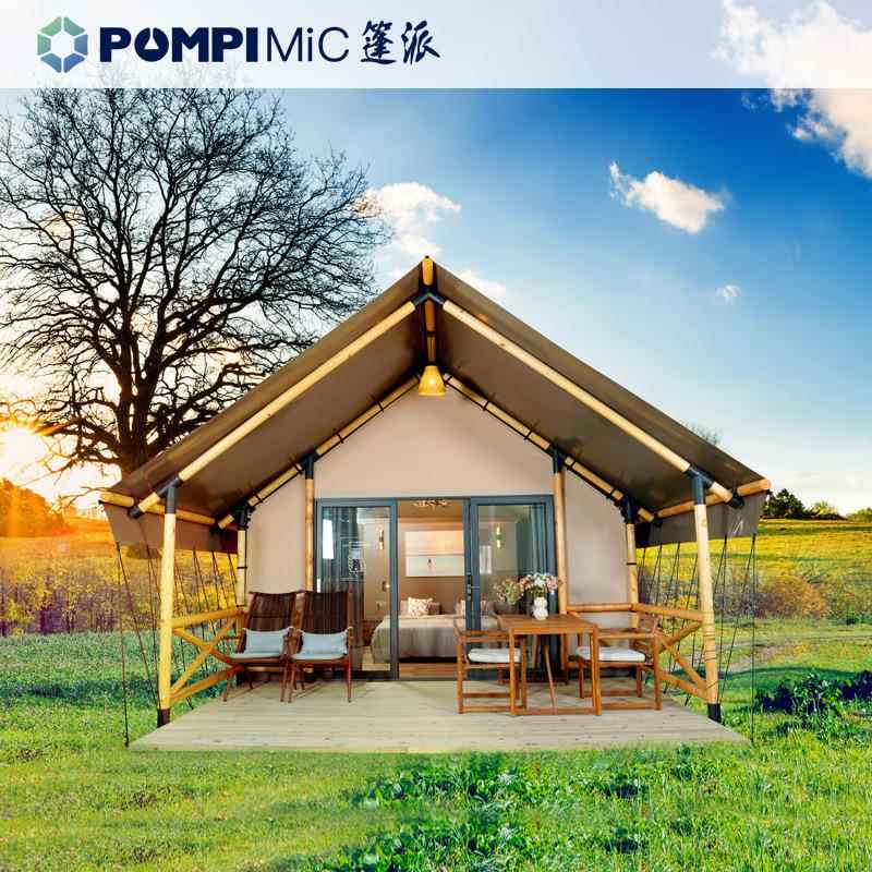 景区度假村帐篷复古帐篷木结构原生态露营住宅民宿篷房建筑