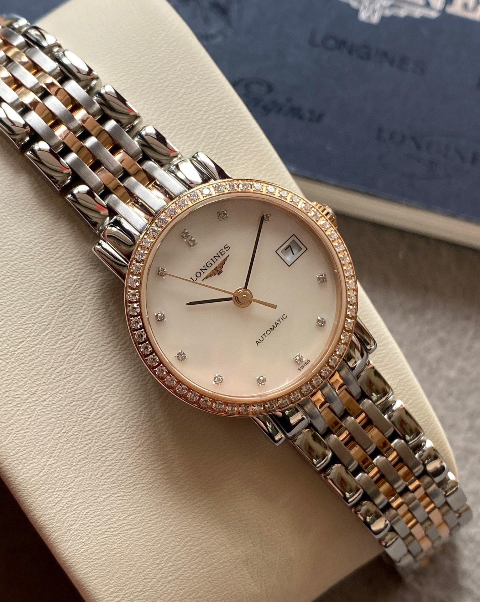 赵丽颖同款[9.8新]浪琴博雅自动机械里外钻女士手表L4.309.5.88.7