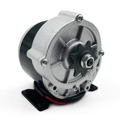 12V50W有刷A形轮减速电机1016Z永磁直流炒货机电机齿轮带脚