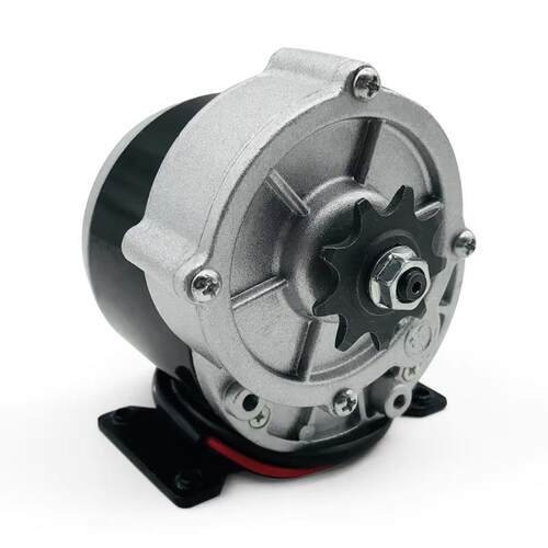12V50W有刷A形轮减速电机1016Z永磁直流炒货机电机齿轮带脚
