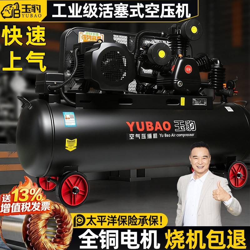 空压机工业级大型380V高压小型打气泵220V喷漆气磅汽修空气压缩机