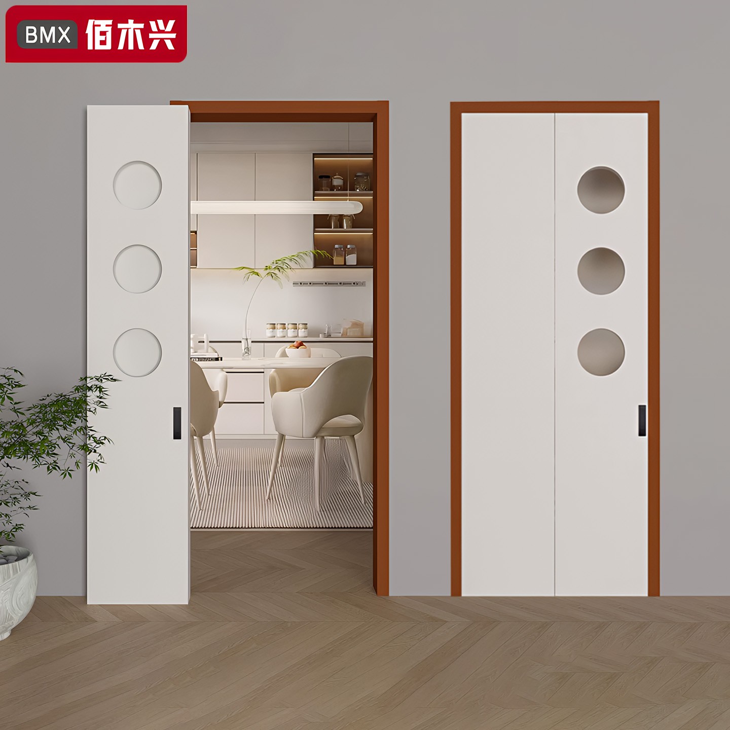 折叠门180度平折门卫生间厨房平移隐形门小户型无下轨PD门推拉门