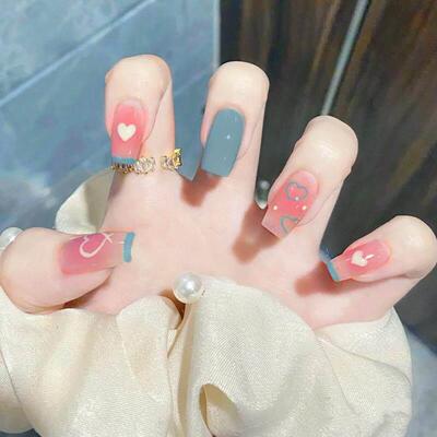 Fake Nails Ballet Nail Pieces Wear Armor Removable Press On