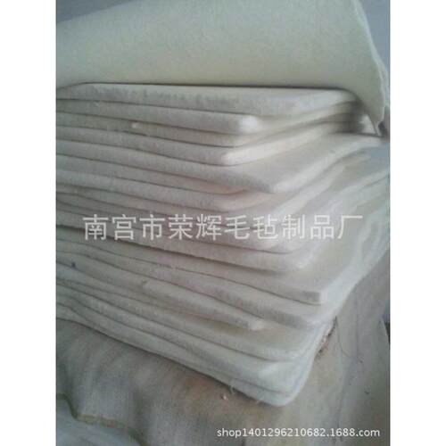 厂家现货进口澳毛毡细白羊毛毡抛光减震隔热吸油保温3-25mm