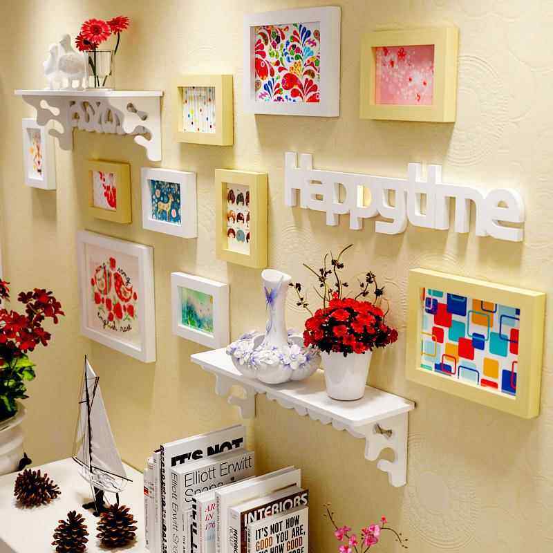 /包创邮雕花圆实木相框现代意照片素2433墙相框墙