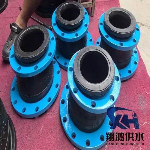 DN250变DN300同心变径橡胶接头压力十公斤法兰碳钢球体三元乙丙