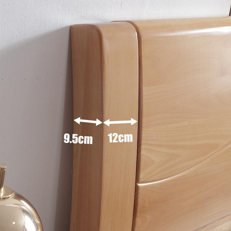 代简约榉木实木床1.8米双榉木A2#人床1.储5米主物气现压高卧箱婚