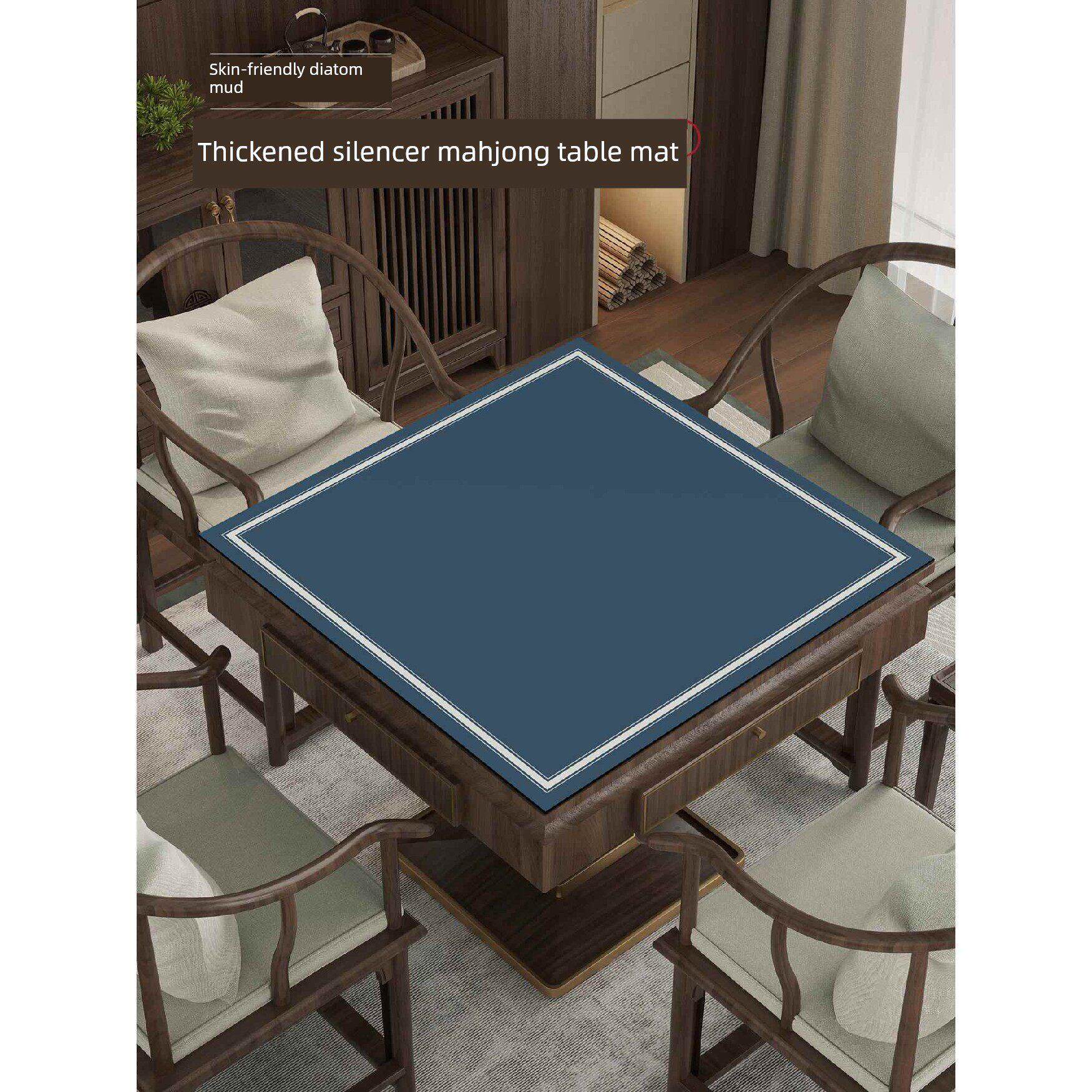 2024新型麻将桌专用桌垫鸡蛋桌垫扑克牌加厚消音方牌垫