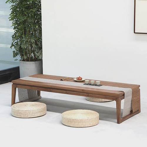 复米古老榆木榻榻小桌子客厅待客功夫茶桌茶台实木DXC阳台炕泡桌