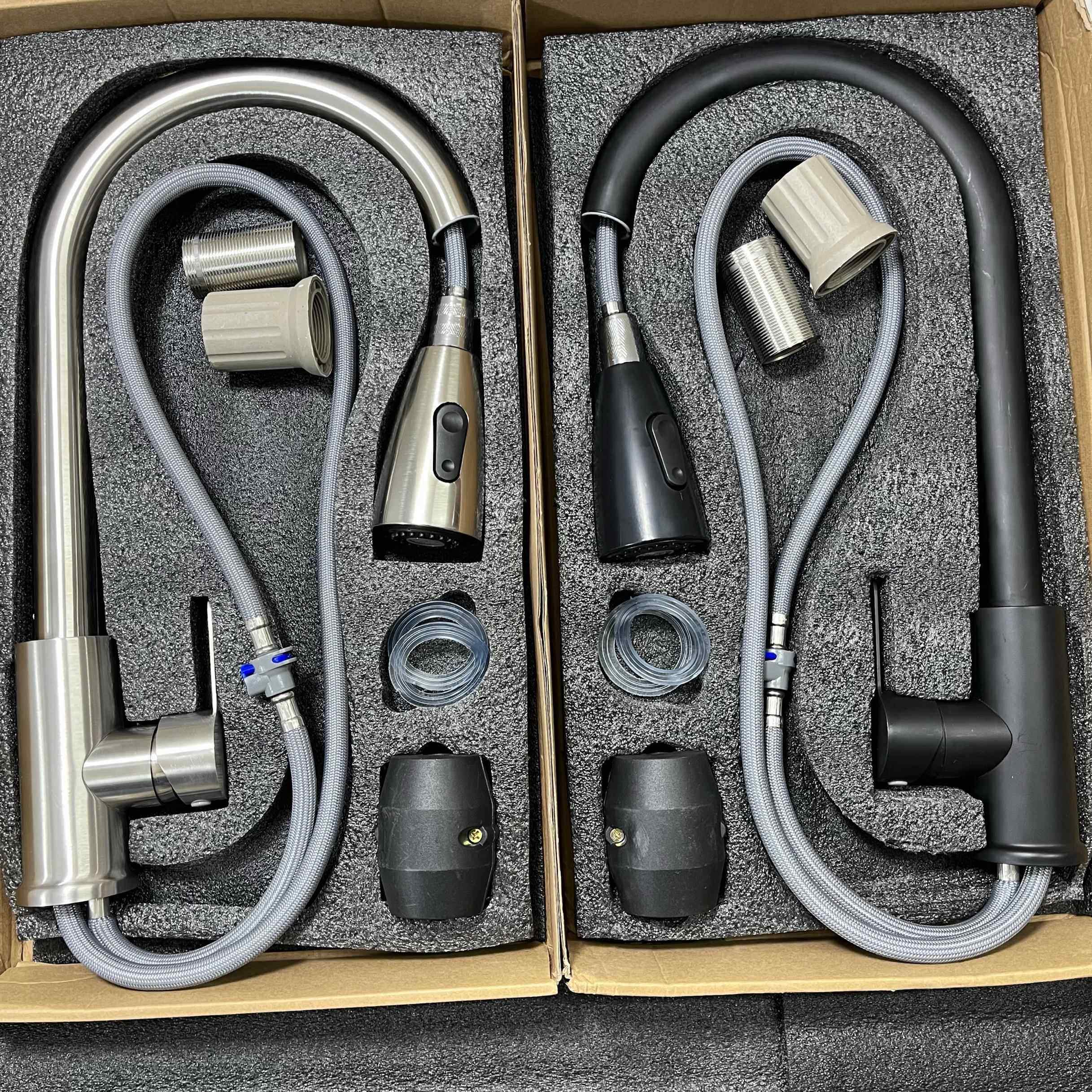 厨房抽拉式洗菜盆水龙头家用不锈钢水槽伸缩洗碗池冷热防溅水龙头,家装主材,厨房龙头,淘宝优惠券,粉丝福利购,淘宝优惠卷