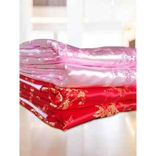 复古被套杭州丝绸软缎被面老式包边被罩古典中国民族风段子结婚用