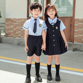 小学生校服英伦风套装，班服夏装幼儿园园服夏季毕业照拍照表演