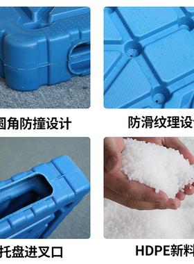 塑吹塑双面叉车托盘仓库存储物流周转塑胶卡2板1CSSM-X-110料托盘