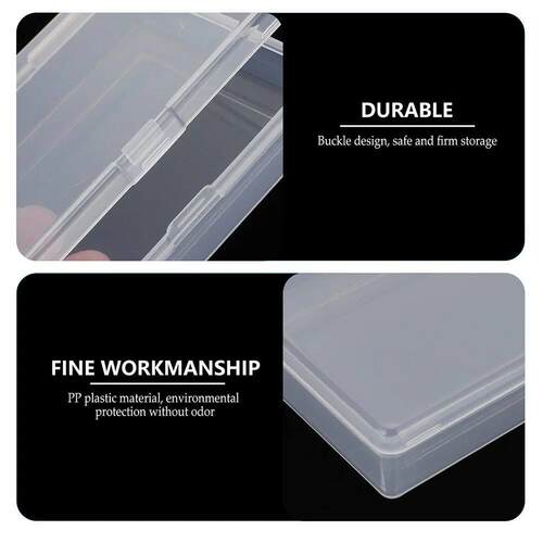 8 Pcs Storage Box Organizer with Lid Empty Holder Clear