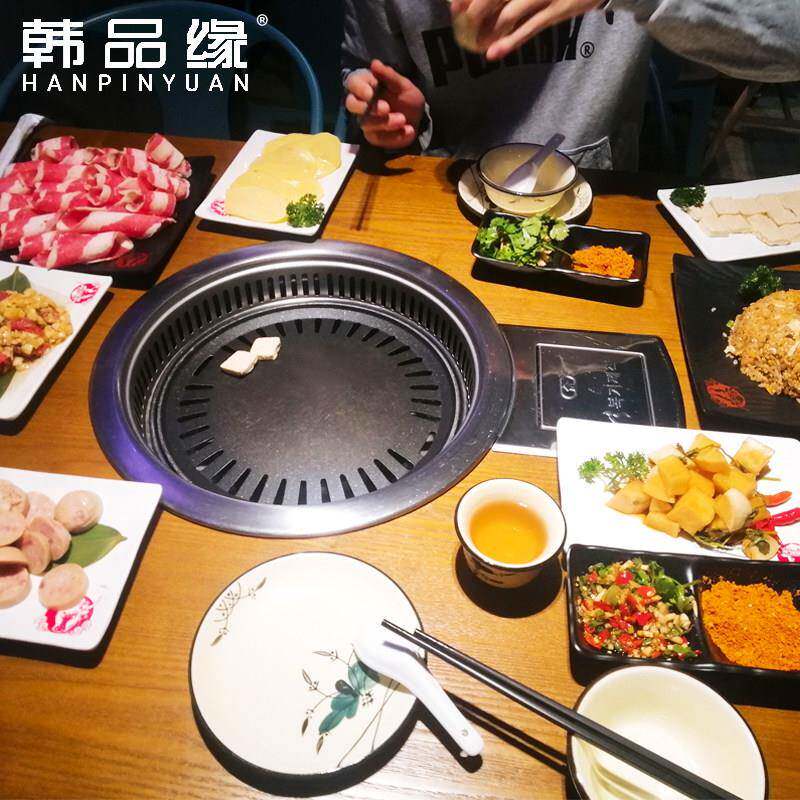 韩式自动消烟商碳炉用烤肉炉自消烟环保炭烤烤炉炉烤自消烟碳肉韩