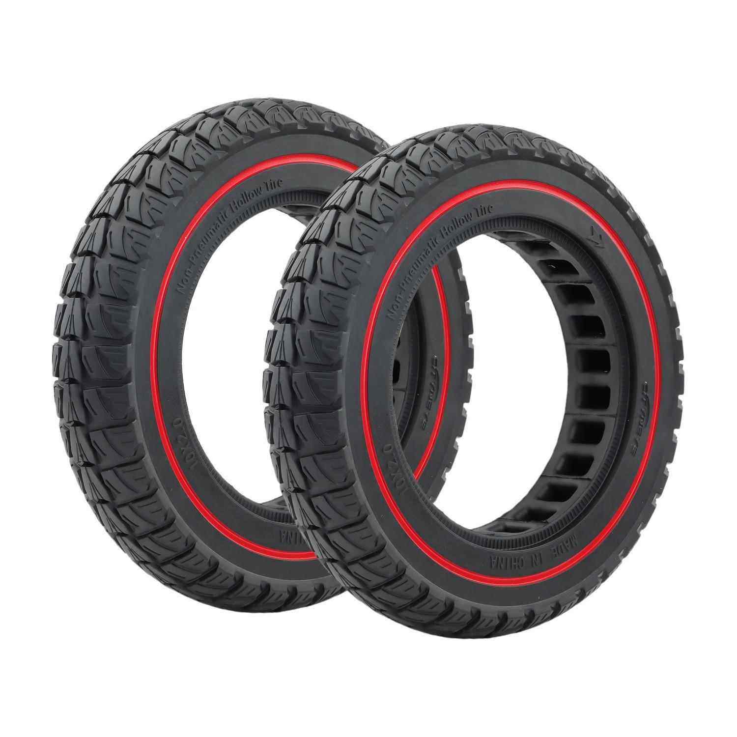 M365/pro电动滑板车实心胎两条装10*2.0免充气蜂窝越野轮胎配件