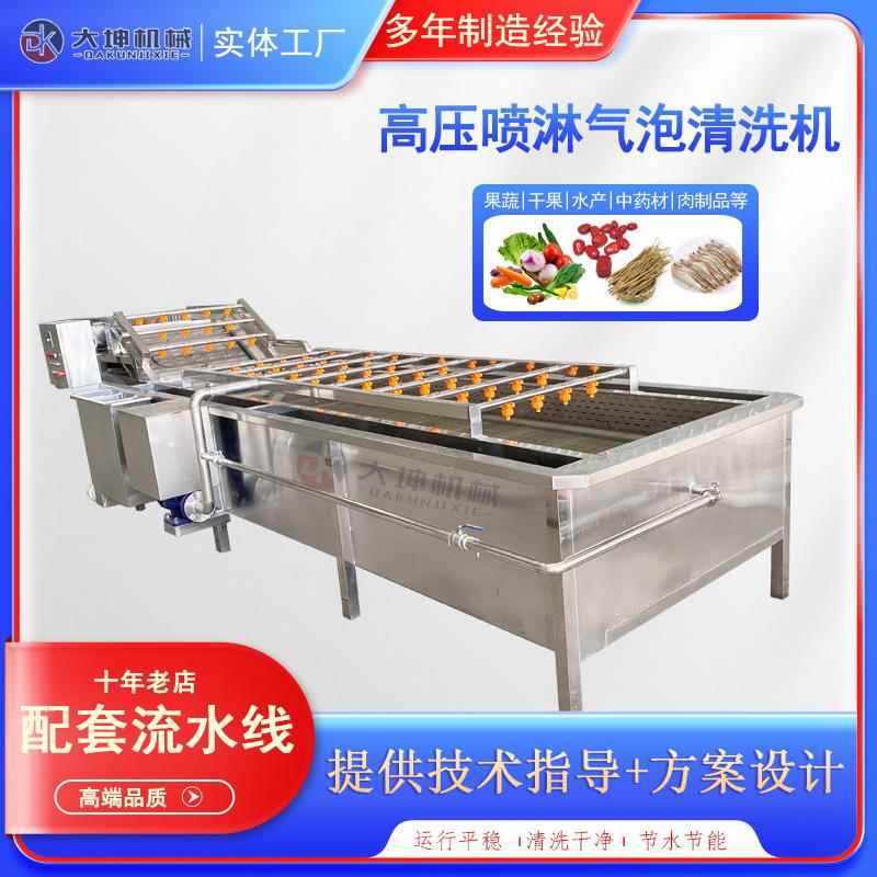 全洗自动喷淋气清葡萄干洗机 干果类IIU泡清机 西梅干清洗烘干生