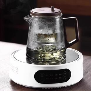 飘逸杯高档茶水分离泡茶壶2024新款玻璃内胆按压一键过滤冲茶茶具