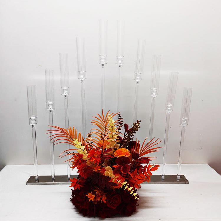 婚庆道具路引 高山流水步步高亚克力桌摆 烛台婚礼堂装饰橱窗摆件