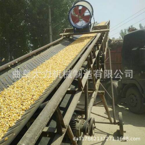 履带行走沙石料扒料机可电动升降式混凝土皮带输送机大力机械