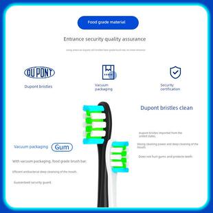 TRONCO成人软毛牙刷头CJY替换头 适配畅洁宜V100电动牙刷头JOSE
