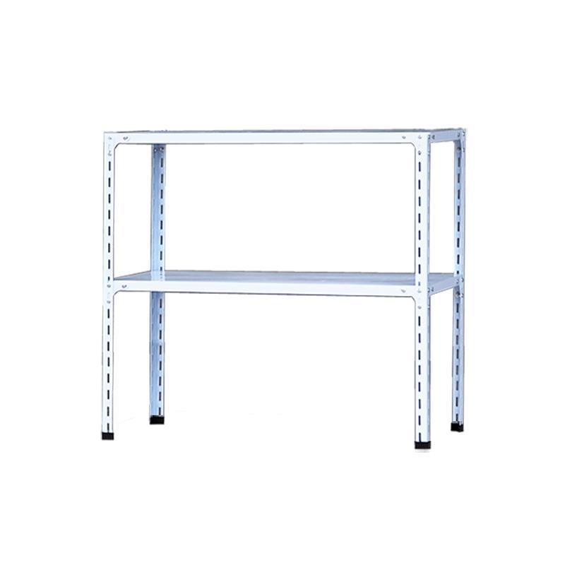 两层货架置物架落BL地多层层用厨家房双层小储物铁架二简易小型架