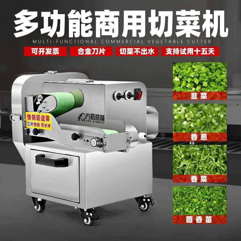 多功能全自动电动切菜机商用韭菜葱花酸菜食堂辣椒切段切片