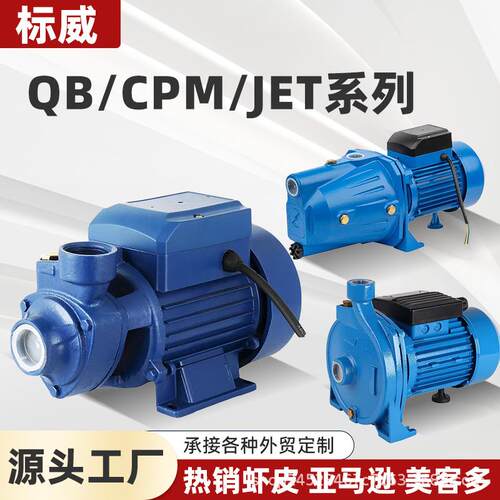 QB旋涡泵QB60/70/80清水漩涡泵AC220V/110V/127V太阳能板DC12V24V