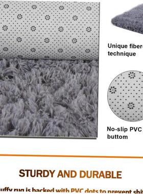 厚圆地毯地毯为儿童房毛绒装饰绒地毯