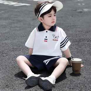 英国Next Kiss男童套装夏装2025新款夏季短袖Polo两件套夏日穿搭