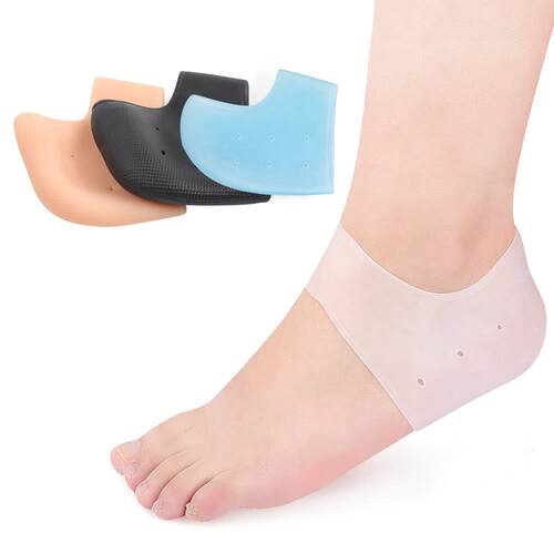 Heel Cups Silicone Protectors Plantar Fasciitis Fit Gel Pads