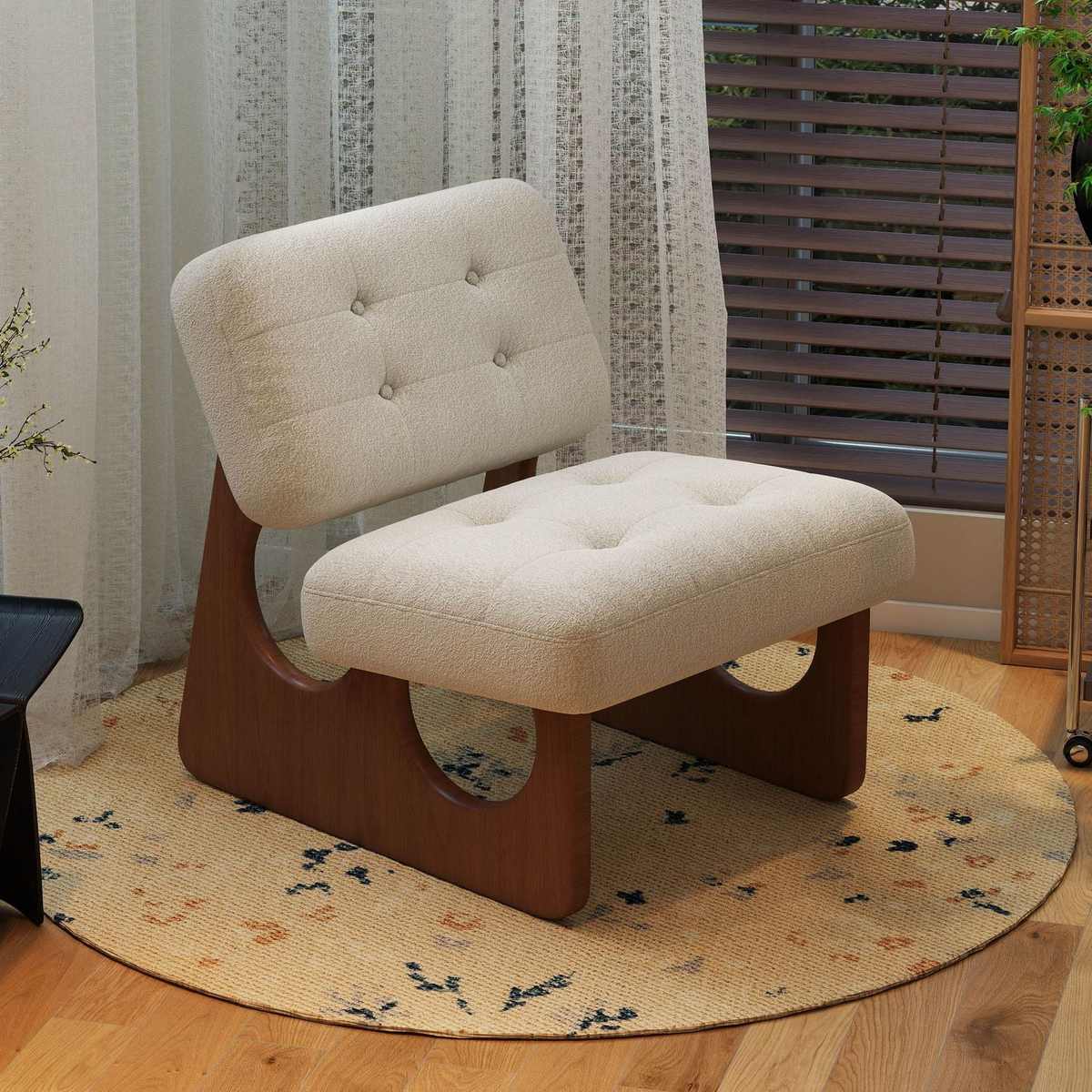 沙发椅实木单人中古风休闲座椅复古油蜡皮设计师靠背椅家用沙发椅