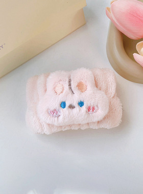 洗脸手腕带防水神器防湿袖口吸水洗漱儿童洗面毛绒可爱女发圈护腕