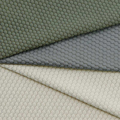 锦纶菠萝布足球网汗布180g蜂窝网眼布透气舒适弹力足球格提花面料