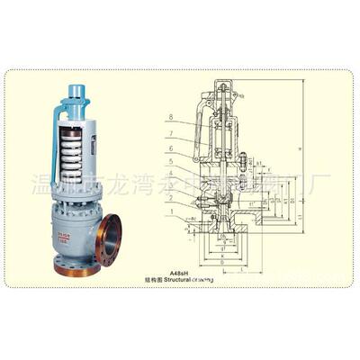 YFA48Y-100C电站高温高压带散热器安全阀