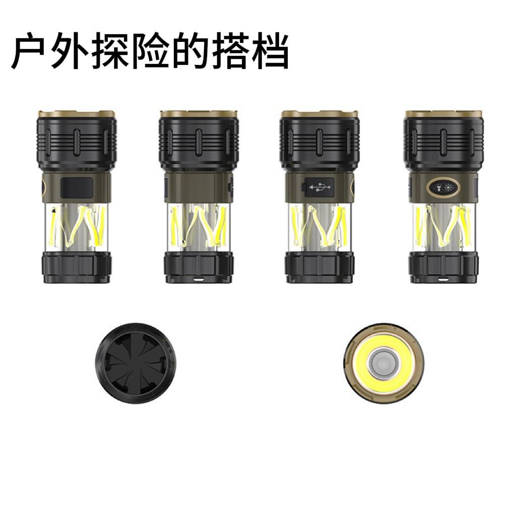 跨灯境户外钨丝手电筒携氛围露营H703灯智能显透明庭院照便明露营