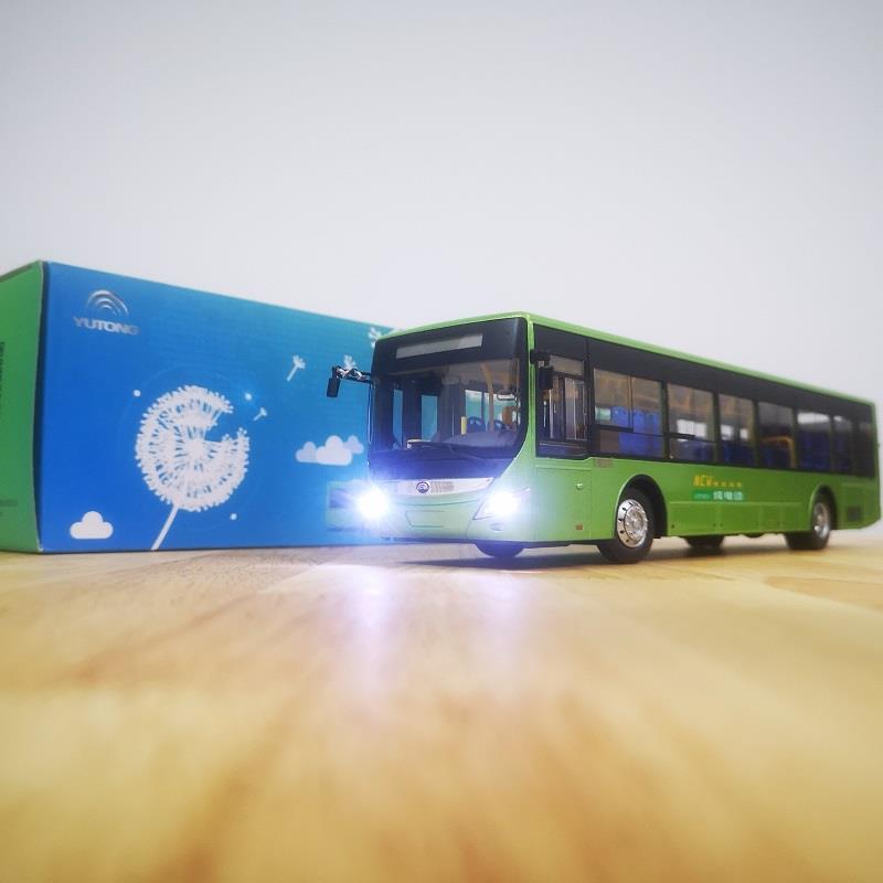 正品1:42 通客车模型睿控 公交车ZK6125宇合 金原厂车模大号玩具