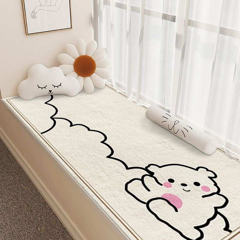 网红飘窗垫四季通用阳台垫子ins风房间装饰毛绒坐垫主卧室窗台垫