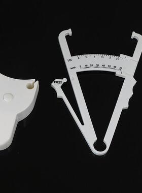 2Pcs/Set White PVC Body Fat Caliper Measure Tape Tester Fitn