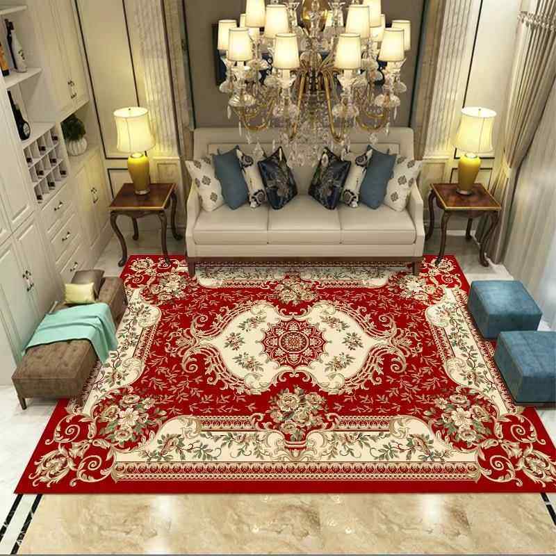 正品欧式地毯客卧厅咖啡桌垫美式法防滑庭国家房间室床边无障碍豪