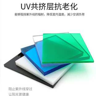 高透明pet塑料耐力板5mm任切petg阳光板材隔断阻挡硬薄片厂家批发