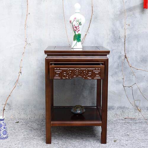 实木花架桌子鱼缸架花几边几角几承重包邮整装中式客厅阳台置物架