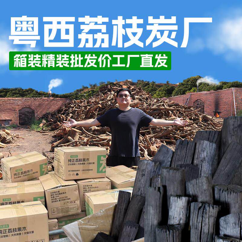木炭烧烤炭果木炭菊花碳专用高温耐烧取暖非机制炭天然无添加