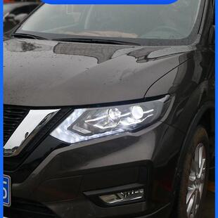 新奇骏大灯17 升级高配日行灯全LED双光透镜大灯总成 21奇骏改装