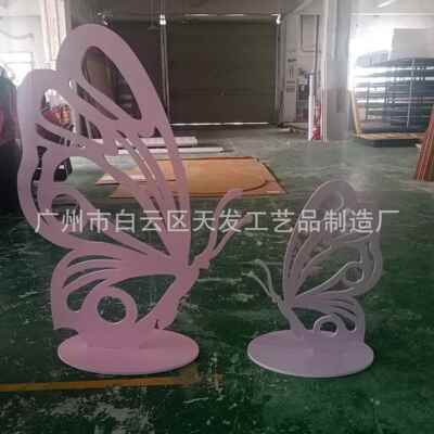 天发工艺亚克力工厂安迪板背景PVC蝴蝶造型装饰墙婚庆道具可选尺