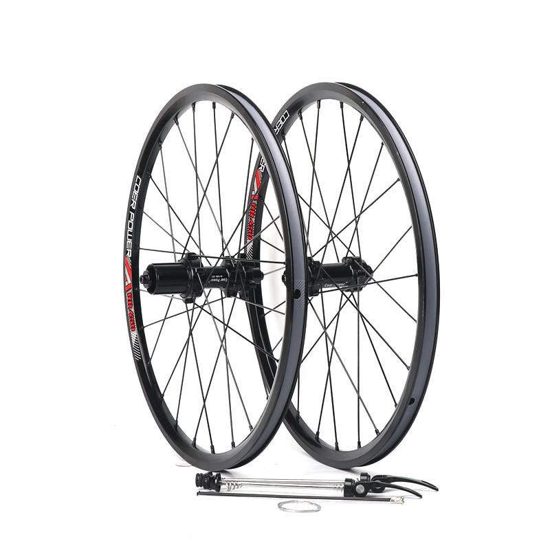 自行车轮组20寸406直拉碟刹4培林11速100-135mm铝合金折叠车轮毂