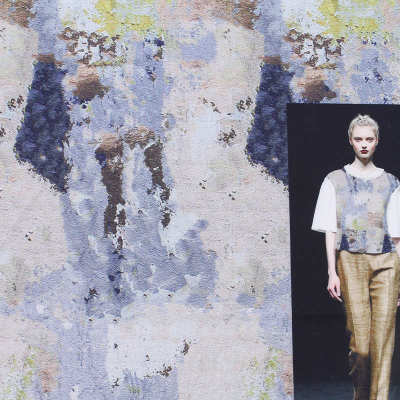 数码印花布直喷加工全棉帆布印花面料活性打样diy数码印花布打样